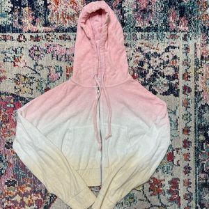 Ripcurl Terry cloth ombré zip up